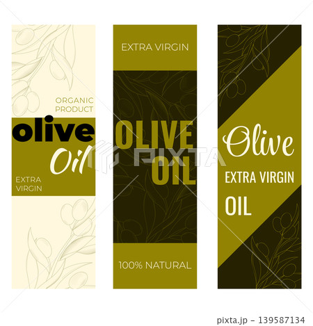 olive oil labels set olive oil labels set 139587134