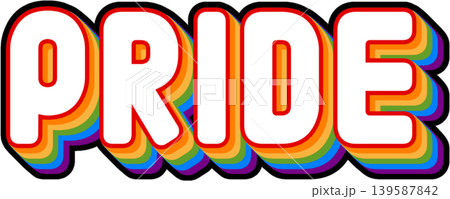 Pride month sticker Pride month sticker 139587842