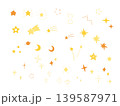 手描きの星とキラキラアイコンセット 139587971