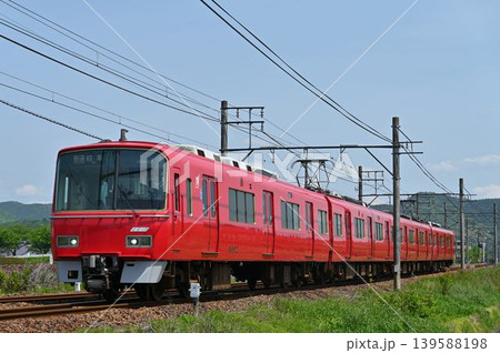 青空の名鉄各務原線をゆく3500系 3502編成 139588198