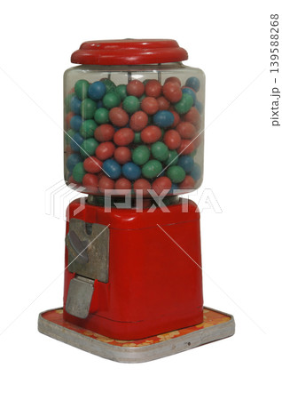 A retro gumball machine filled with colorful candiesDSC06647 A retro gumball machine filled with colorful candiesDSC06647 139588268