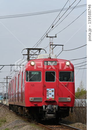 名鉄広見線6000系電車 6013編成 イラスト系統版 139588746