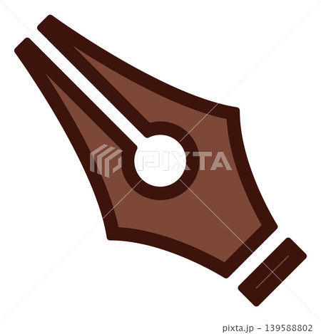 Fountain pen nib cursor vector icon., pen tool sign, computer mouse pointer cursor, graphic design settings interface 139588802