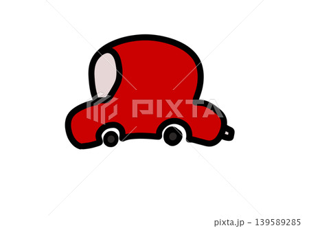 赤い車のイラスト 赤い車のイラスト 139589285