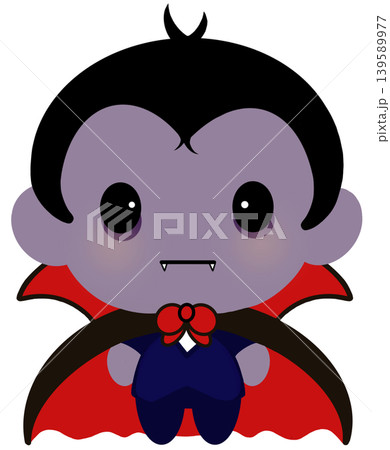 Cute vampire Dracula cartoon character for Halloween and spooky concept illustration Cute vampire Dracula cartoon character for Halloween and spooky concept illustration 139589977
