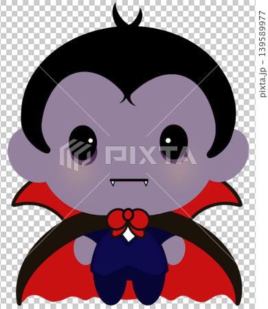 Cute vampire Dracula cartoon character for Halloween and spooky concept illustration Cute vampire Dracula cartoon character for Halloween and spooky concept illustration 139589977