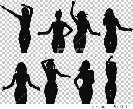 水着を着た女性のイラスト 139590194