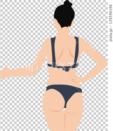 水着を着た女性のイラスト 水着を着た女性のイラスト 139590198
