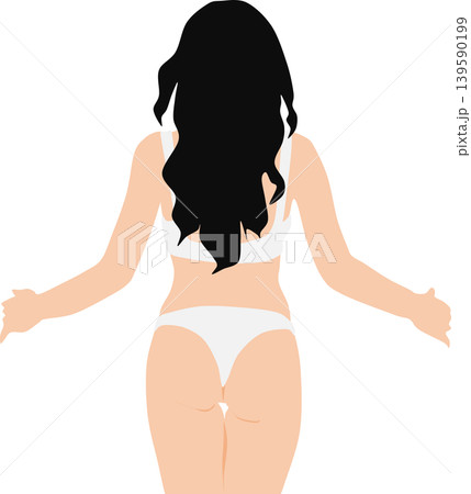 水着を着た女性のイラスト 水着を着た女性のイラスト 139590199