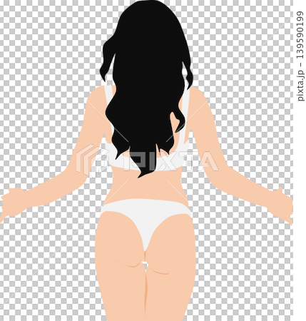 水着を着た女性のイラスト 水着を着た女性のイラスト 139590199