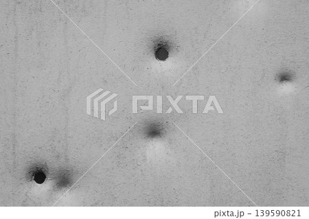 Dents pattern holes bullet shot marks metal surface old background iron texture steel white Dents pattern holes bullet shot marks metal surface old background iron texture steel white 139590821