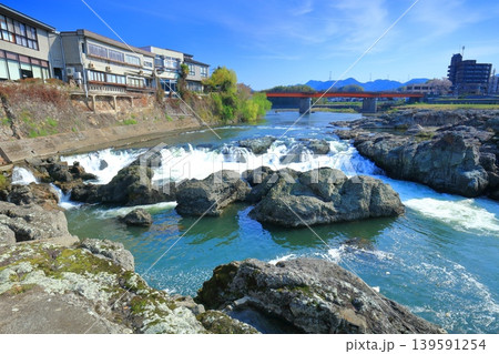 【兵庫県】晴天の闘竜灘(加古川) 【兵庫県】晴天の闘竜灘(加古川) 139591254