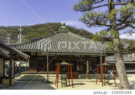 笠岡市街地　大仙院　本堂　岡山県笠岡市 139591494