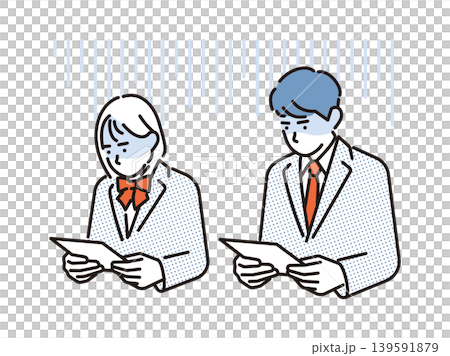 シンプル イラスト テストで悪い点数を取って落ち込む学生のイメージ ベクターイラスト シンプル イラスト テストで悪い点数を取って落ち込む学生のイメージ ベクターイラスト 139591879