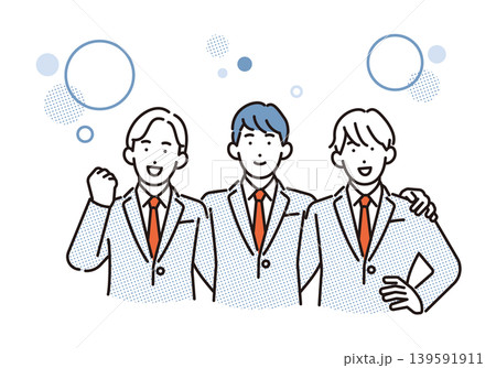 シンプル イラスト 仲良しの男子学生グループのイメージ ベクターイラスト シンプル イラスト 仲良しの男子学生グループのイメージ ベクターイラスト 139591911