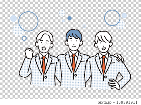 シンプル イラスト 仲良しの男子学生グループのイメージ ベクターイラスト シンプル イラスト 仲良しの男子学生グループのイメージ ベクターイラスト 139591911