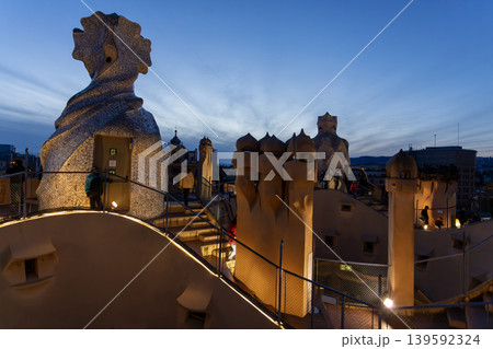 La Pedrera - Casa MILA, Roof of La Pedrera house in Barcelona 139592324