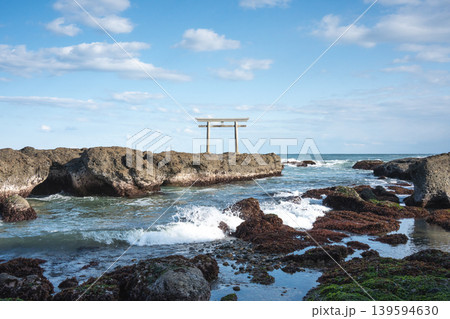 大洗 磯前神社 神磯の鳥居 大洗 磯前神社 神磯の鳥居 139594630