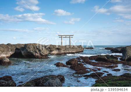 大洗 磯前神社 神磯の鳥居 大洗 磯前神社 神磯の鳥居 139594634