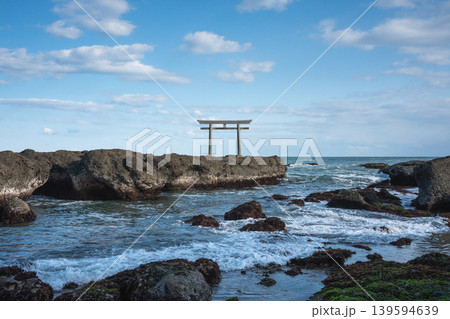 大洗 磯前神社 神磯の鳥居 大洗 磯前神社 神磯の鳥居 139594639