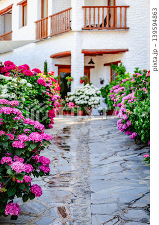 Pampaneira is a picturesque village located in the Alpujarras region of Granada province, Spain Pampaneira is a picturesque village located in the Alpujarras region of Granada province, Spain 139594863