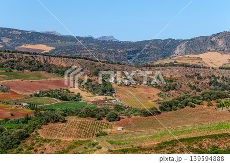 Landscape near the city of Ronda, Andalusia, Spain Landscape near the city of Ronda, Andalusia, Spain 139594888