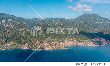 Aerial view of Corfu island, Greece. Aerial view of Corfu island, Greece. 139594918