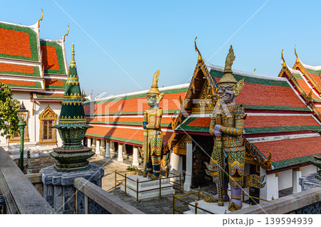 Wat Phra Kaew, Temple of the Emerald Buddha, Bangkok, Thailand Wat Phra Kaew, Temple of the Emerald Buddha, Bangkok, Thailand 139594939