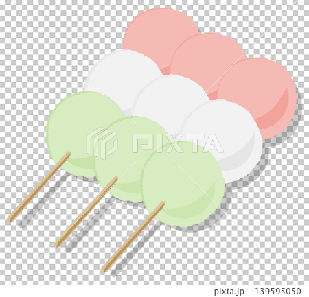 Three-color dumplings 139595050