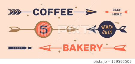 Wayfinding arrows. Directional signs collection 139595503