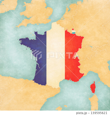 Map of France and Luxembourg Map of France and Luxembourg 139595621
