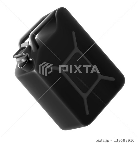 Black Canister for gasoline isolated on white background. Jerrycan gasoline canister. Oil crude icon. Realistic 3d Vector illustration. Black Canister for gasoline isolated on white background. Jerrycan gasoline canister. Oil crude icon. Realistic 3d Vector illustration. 139595910