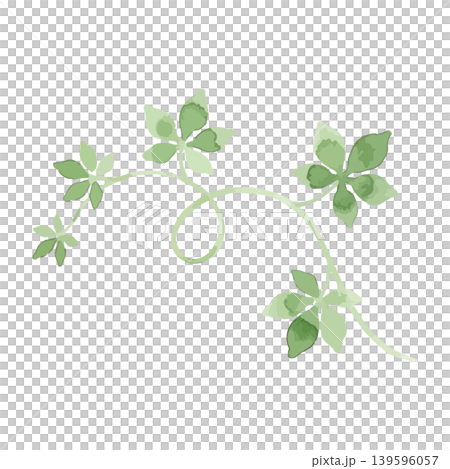 水彩風の蔦のイラスト 139596057