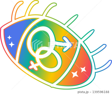 eye ball with the pride 139596188