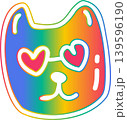 Cat colorful 139596190