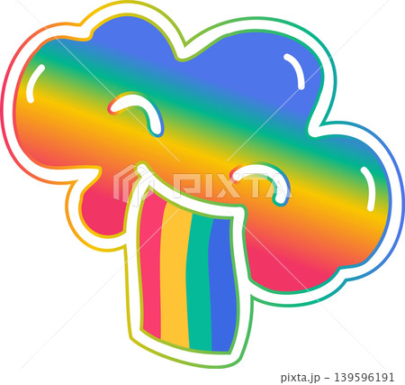 Cloud colorful rainbow 139596191