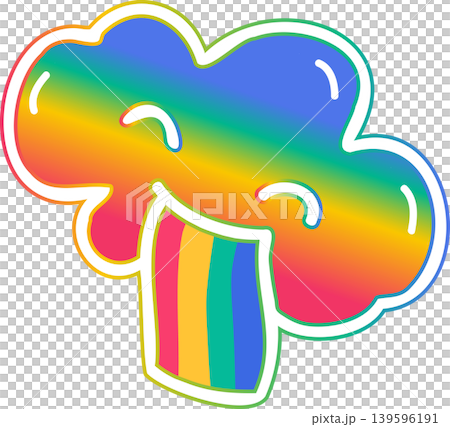 Cloud colorful rainbow 139596191