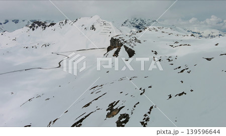 Snow Alp mountain range landscape Snow Alp mountain range landscape 139596644
