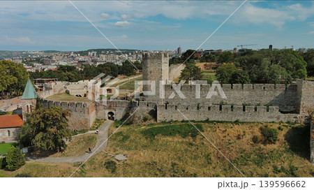 Kalemegdan fort in Belgrade Serbia and Save river Kalemegdan fort in Belgrade Serbia and Save river 139596662