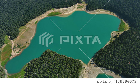 Black Lake top view in Montenegro Black Lake top view in Montenegro 139596675