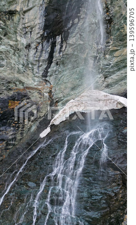 Jungfernsprung Waterfall in forest mountain Austria 139596705