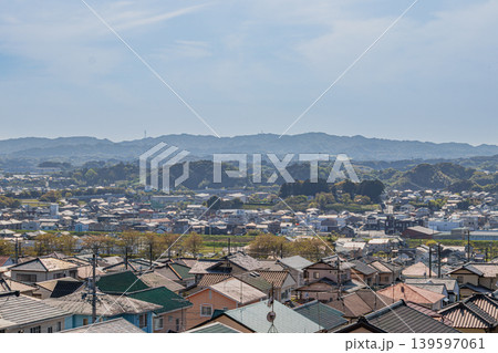 高台から見た菊川市の街並み(静岡県) 139597061