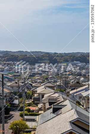 高台から見た菊川市の街並み(静岡県) 139597062