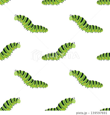 cute caterpillar seamless pattern cute caterpillar seamless pattern 139597691