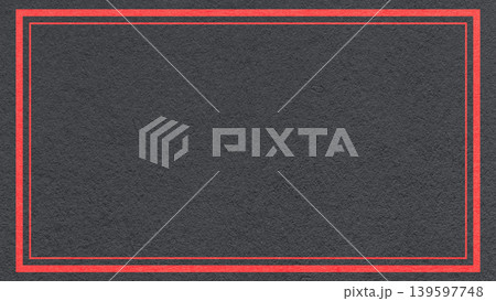 Textured black paper background with bright red double frame border and copy space for banner, presentation, template Textured black paper background with bright red double frame border and copy space for banner, presentation, template 139597748