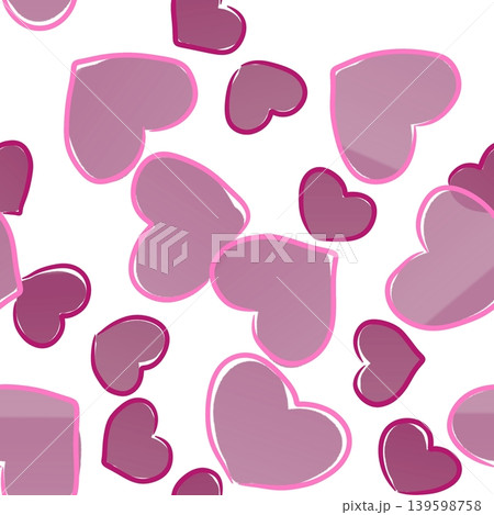 Pink Hearts Pattern Pink Hearts Pattern 139598758