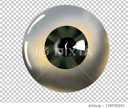 Bullet-shaped eye Bullet-shaped eye 139598891