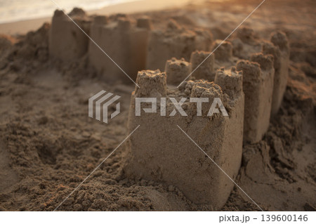 Sand Castle On The Beach 139600146
