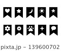 いろいろなマークのブックマークピクトグラム 139600702