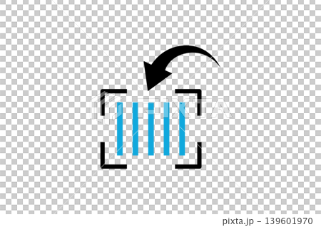 Barcode Scan Icon With Arrow And Focus Frame Symbolizing Product Scanning And Inventory Management Barcode Scan Icon With Arrow And Focus Frame Symbolizing Product Scanning And Inventory Management 139601970